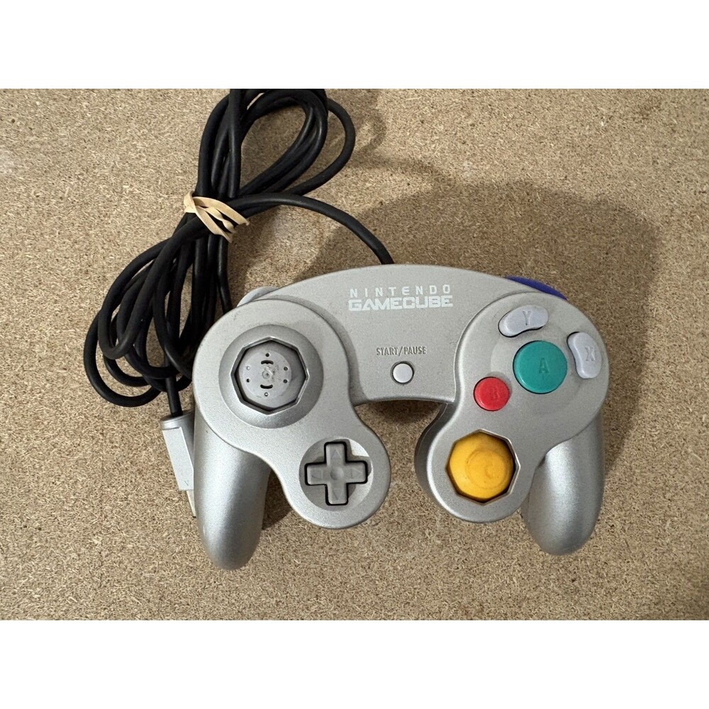 Official Nintendo GameCube Controller dol-003 – Platinum/Silver | For PARTS